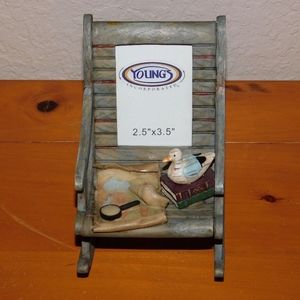 Young's Inc. Resin Rocking Chair Picture Frame